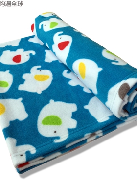英国Babble Kids蓝色小象新生儿婴儿毯子幼儿园儿童宝宝午睡绒毯