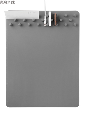 韩国进口 pallo POKEY系列创意多功能TPU鼠标垫商务办公用品 灰色