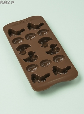意大利进口Gamme Gourmet复活节主题DIY烘培硅胶巧克力模具 14连