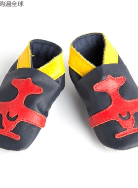 新西兰进口PITTER PATTER 真皮牛皮婴儿软底鞋子男宝宝学步鞋飞机