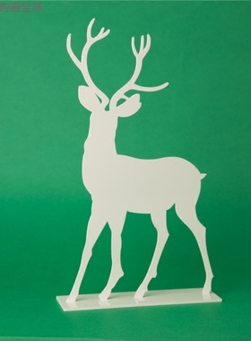 瑞典进口 Pluto Produkter白色小鹿首饰收纳架金属挂架饰品架摆件