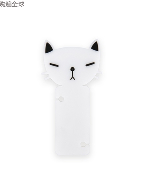 韩国进口 Cherrycat-可爱猫咪绕线器理线器固线器耳机卷线器 黑色