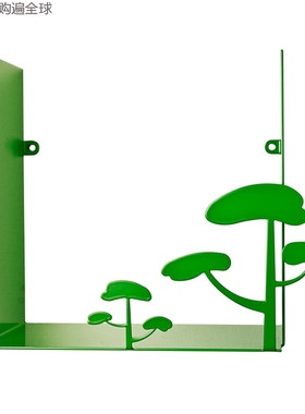 瑞典进口 Pluto Produkter绿色小树金属置物架壁挂式创意收纳架