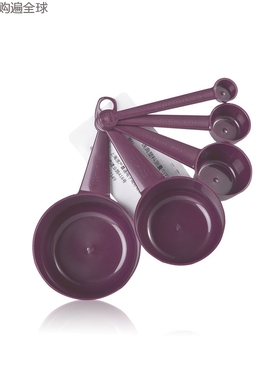 瑞典进口 Linden 塑料计量勺量匙烘培工具奶粉勺厨房用品五件套装