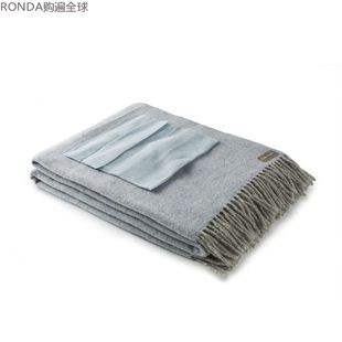 美利奴羊毛毯子 意大利SP Giardino Segreto欧式 1.8米 沙发毯1.3