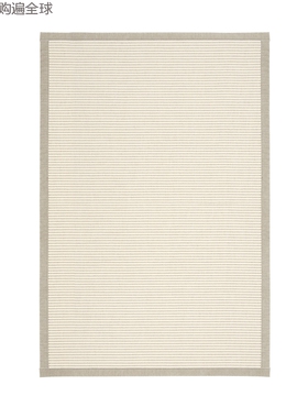 芬兰进口VM-Carpet北欧式羊毛纸纱古典家用地毯装饰防滑地垫 白色