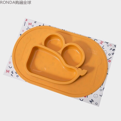 韩国硅胶防滑儿童宝宝餐具
