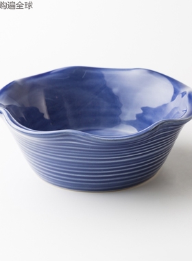 瑞典进口Gerbera Design手工陶瓷碗创意欧式沙拉碗果碗烤碗18cm