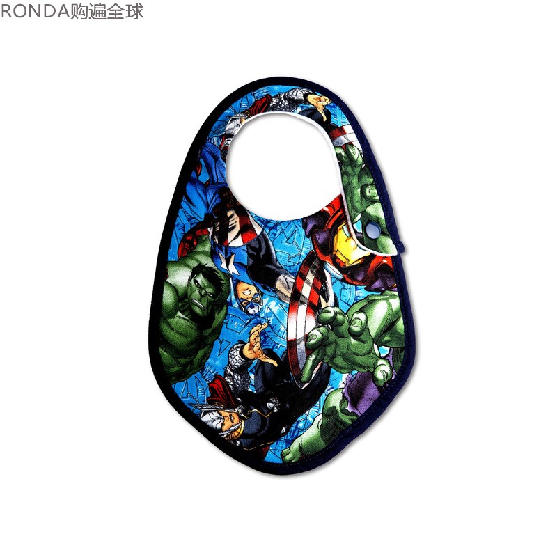 新西兰MESSY PUP纯棉防水三层加厚婴儿围嘴男女宝宝 围兜 口水巾