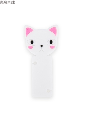 韩国进口Cherrycat-可爱猫咪绕线器理线器固线器耳机卷线器 粉色
