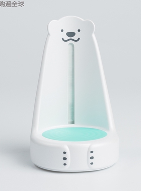 韩国原装进口nounours北极熊新生儿婴儿小夜灯宝宝LED喂奶灯绿色