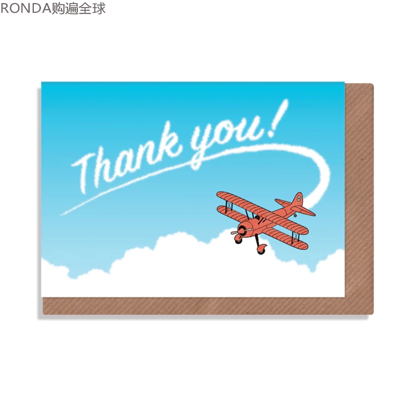 英国进口谢谢小卡片贺卡