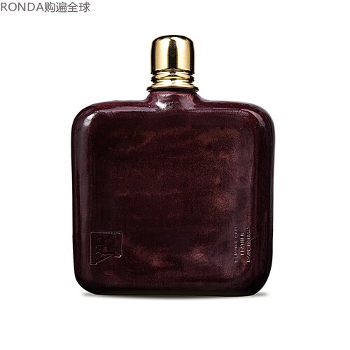 牛皮外套玻璃随身便携式小酒壶
