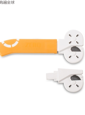 韩国进口ZERO CUTTER可换刀头滚轮式锋利剪纸安全剪刀美工刀 橙色