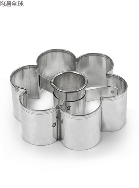 意大利进口 ITALO OTTINETTI纯铝花朵型烤箱不粘烘培蛋糕模具 7CM