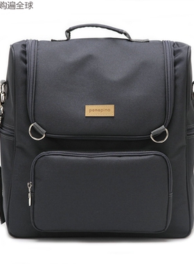 韩国进口ponopino大容量防水多功能妈妈包妈咪包母婴包尿布包黑色