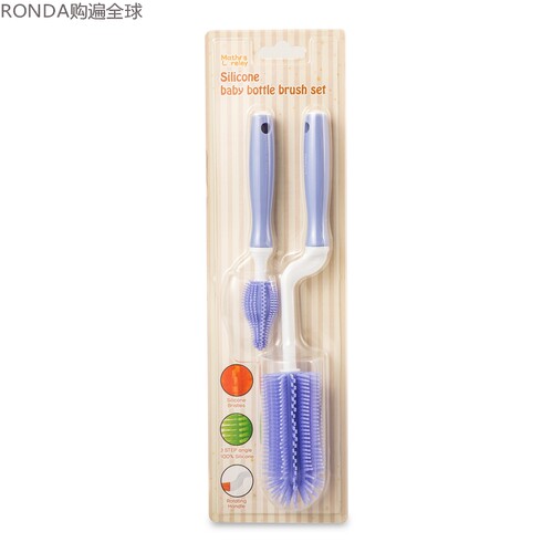 韩国硅胶奶瓶刷奶嘴刷套装