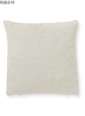 德国进口CARMA北极熊羊毛绒沙发抱枕 床上靠垫 方形羽绒靠枕 白色