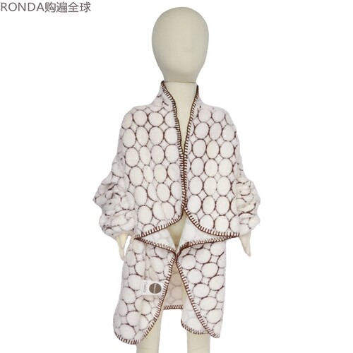 美国 Babymoon Cuddly可穿式婴儿宝宝保暖毯子毛绒盖毯1-3岁 多色