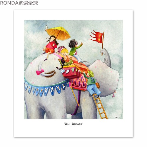 英国儿童房桌面装饰画