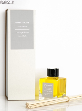 英国进口Little Trove “橙色香料” 芦苇香氛精油香薰挥发棒套装