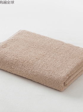 日本原装进口Toucher 抗菌吸水纯棉浴巾成人婴儿大洗澡巾 卡其色