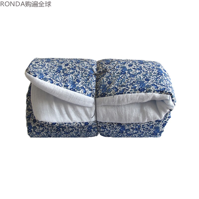 法国BLOSSOM亚麻新生儿婴儿毯子春秋季宝宝保暖薄棉被子65*95cm