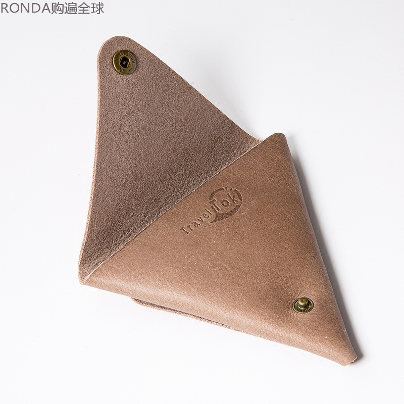 韩国手工牛皮多色零钱包