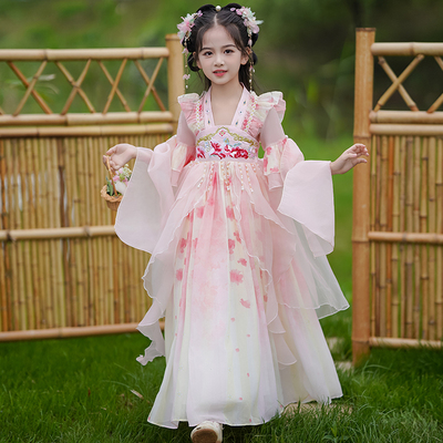 汉服女童2026夏季新款古风连衣裙