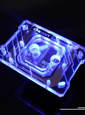 YLZ-电脑CPU水冷头 AMD锐龙Ryzen3/5/7/微水道幻彩冷头