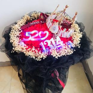 2.14情人节生日礼物99朵香皂花玫瑰花送女朋友老婆花肥皂花花束