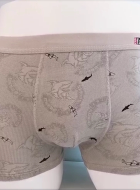 男士全棉内裤平角裤透气夏天爸爸大码四角短裤头中老年345xl