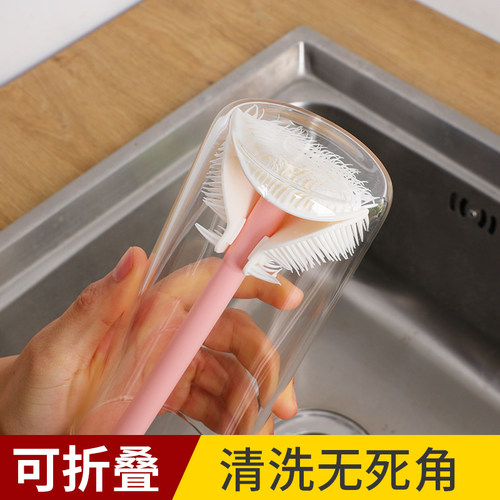 硅胶长柄杯刷奶瓶刷清洁套装