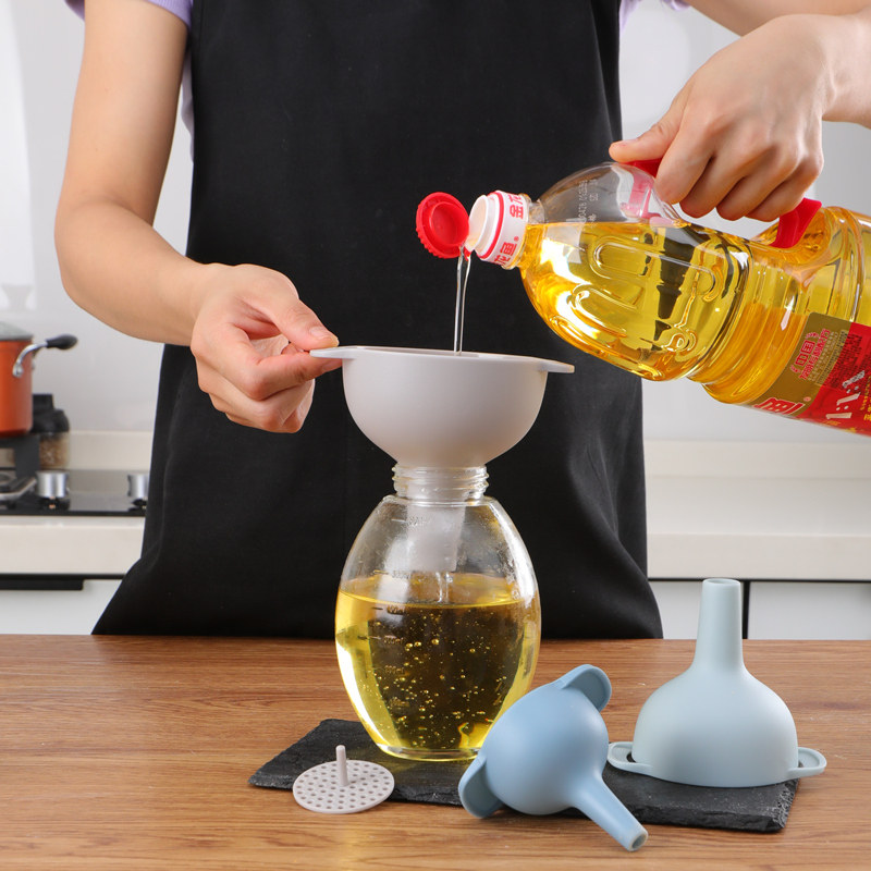 3个塑料漏斗家用大口径