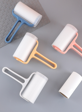 粘毛器可撕式衣物刷毛器除尘滚筒纸衣服除毛粘筒猫毛去毛球滚刷