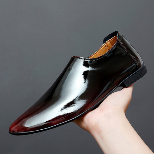 亮面36小码豆豆鞋商务休闲