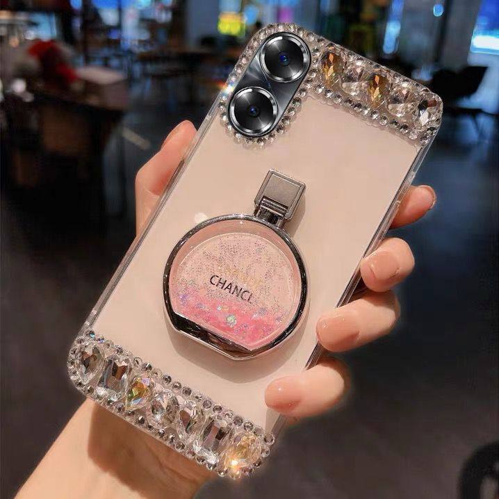 适用华为nova13透明手机壳Pura80新款流沙彩支架mate70pro奢华水钻p50E女Nova14个性p60软硅胶