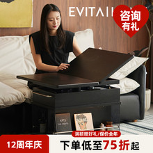 升降折叠茶几轻奢实木客厅家用小户型阳台茶台桌现代简约移动边柜