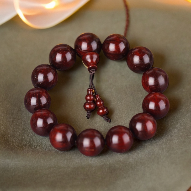 老料紫檀金星红木手链木质手串