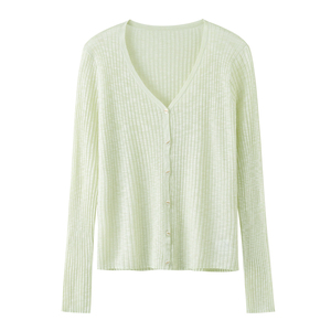 针织防晒开衫女夏季大码胖mm200斤宽松显瘦冰丝外搭竹节棉空调衫