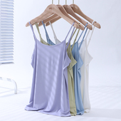 大码 胖mm200斤吊带背心女夏莫代尔棉内搭宽松V领U领打底上衣外穿