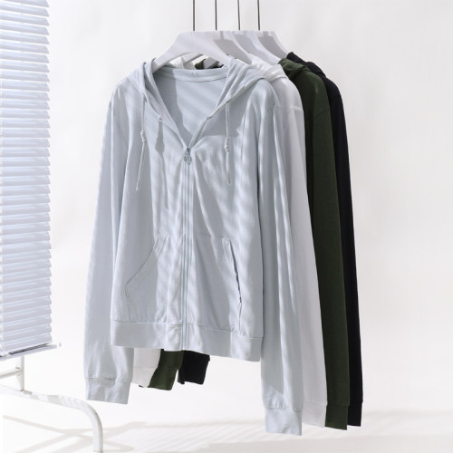 大码连帽防晒外套胖mm休闲上衣