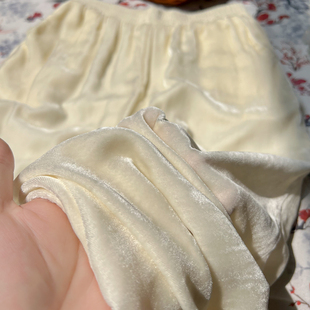 流光感复古奢华丝绒垂坠ROW风阔腿裤女秋冬加长加绒宽松超模裤