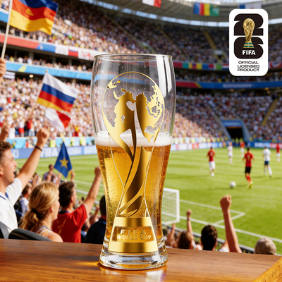 2026世界杯玻璃啤酒杯