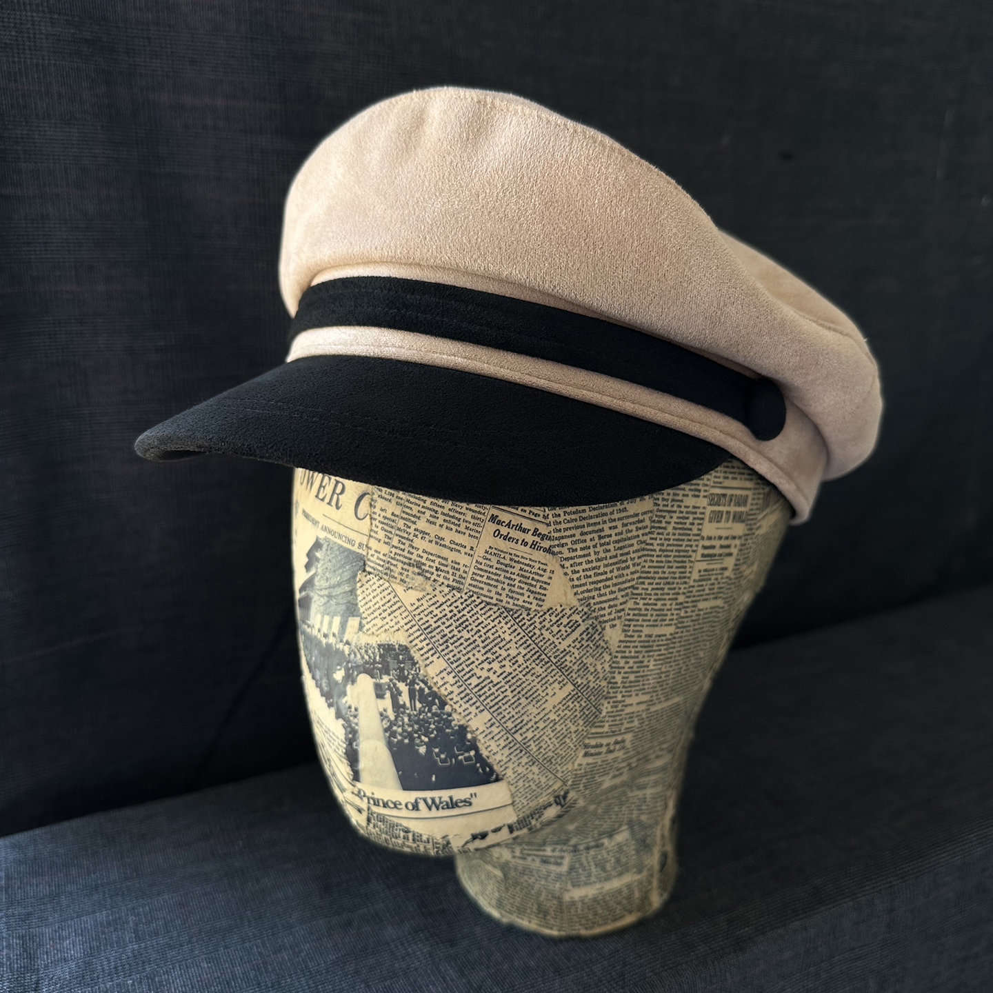 秋冬氛围感复古海军帽