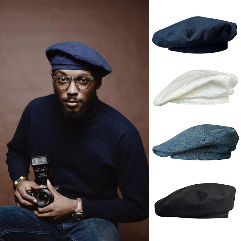 贝雷帽子男士春夏季大头围显脸小藏蓝色日系百搭复古画家帽子女,服饰配件/皮带/帽子/围巾,帽子,淘宝优惠券,粉丝福利购,淘宝优惠卷