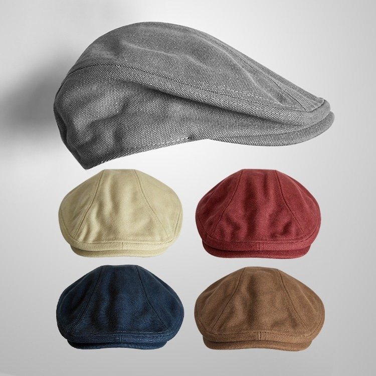 帽子男春夏透气鸭舌帽韩版潮流中青年女贝雷帽休闲百搭英伦前进帽