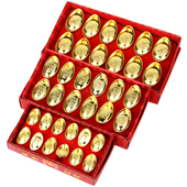 铜元 礼品摆件 宝摆件 宝12个盒装 放铜聚宝盆 合金元 厚德居