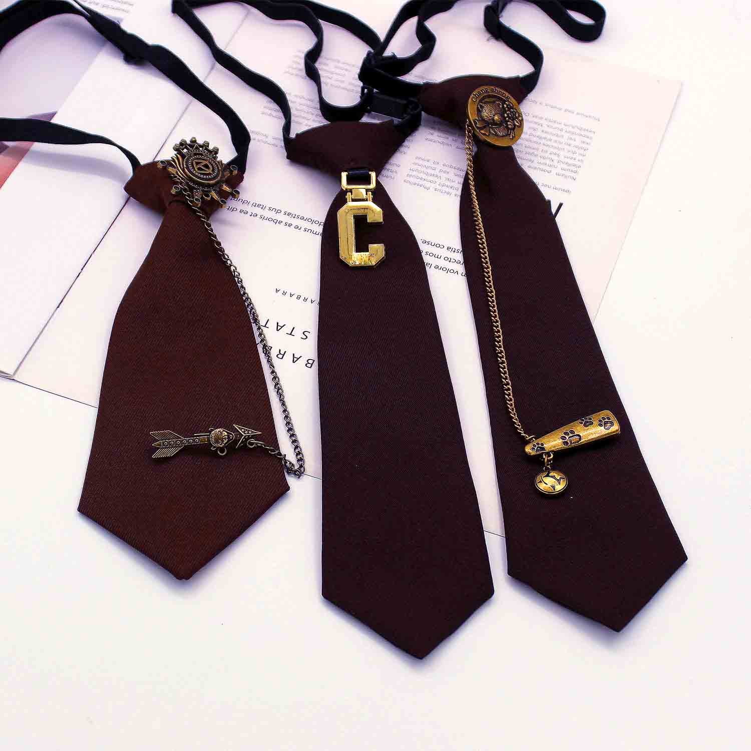 复古咖啡色网红小领带百搭学院风松紧免打结白衬衫领带女时尚,服饰配件/皮带/帽子/围巾,领带,淘宝优惠券,粉丝福利购,淘宝优惠卷