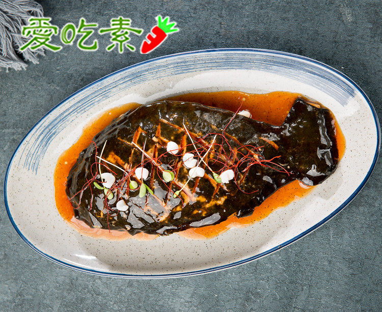 冷冻柏辰植物肉喜鱼纯素食人造全余清蒸豆瓣豆豉糖醋鱼肉蛋白仿荤